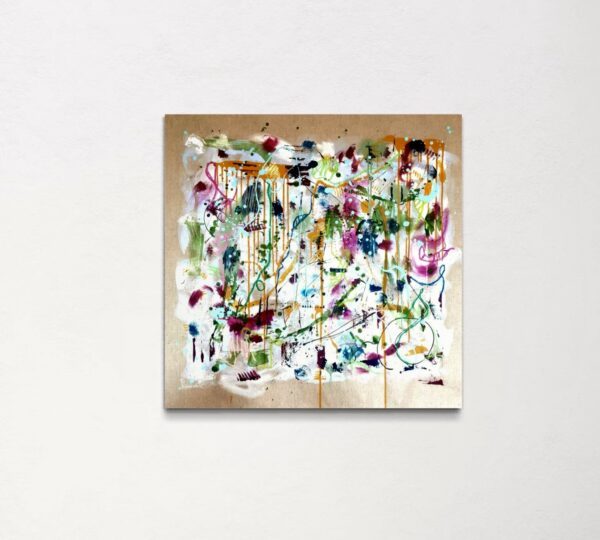 Bloom - Bleu - 90 x 90 cm