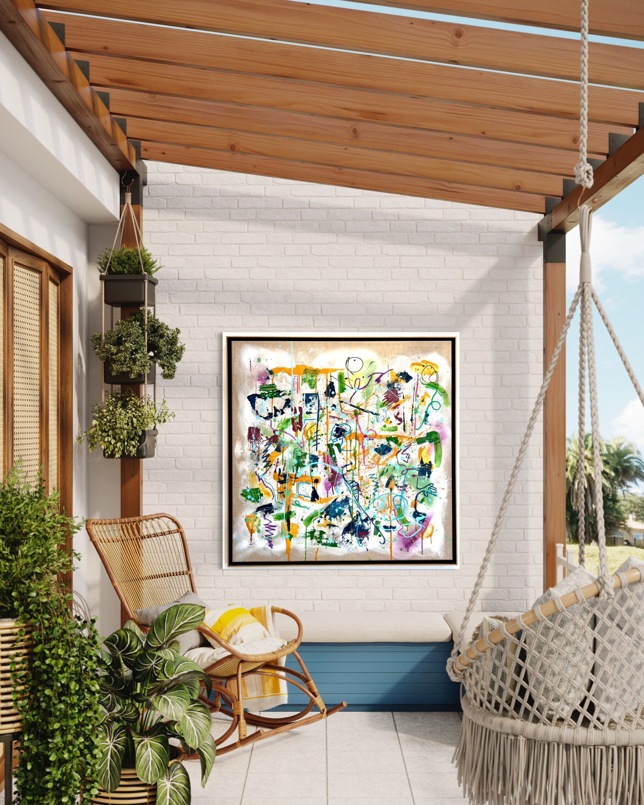 Bloom - Framed - 90 x 90 cm – Image 4