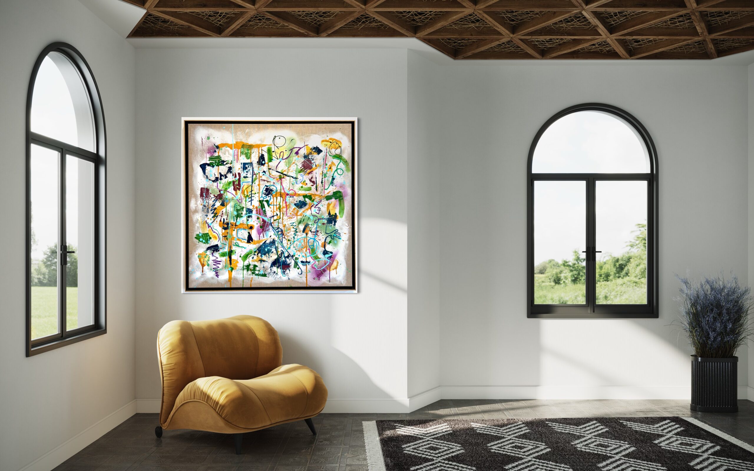 Bloom - Framed - 90 x 90 cm – Image 2