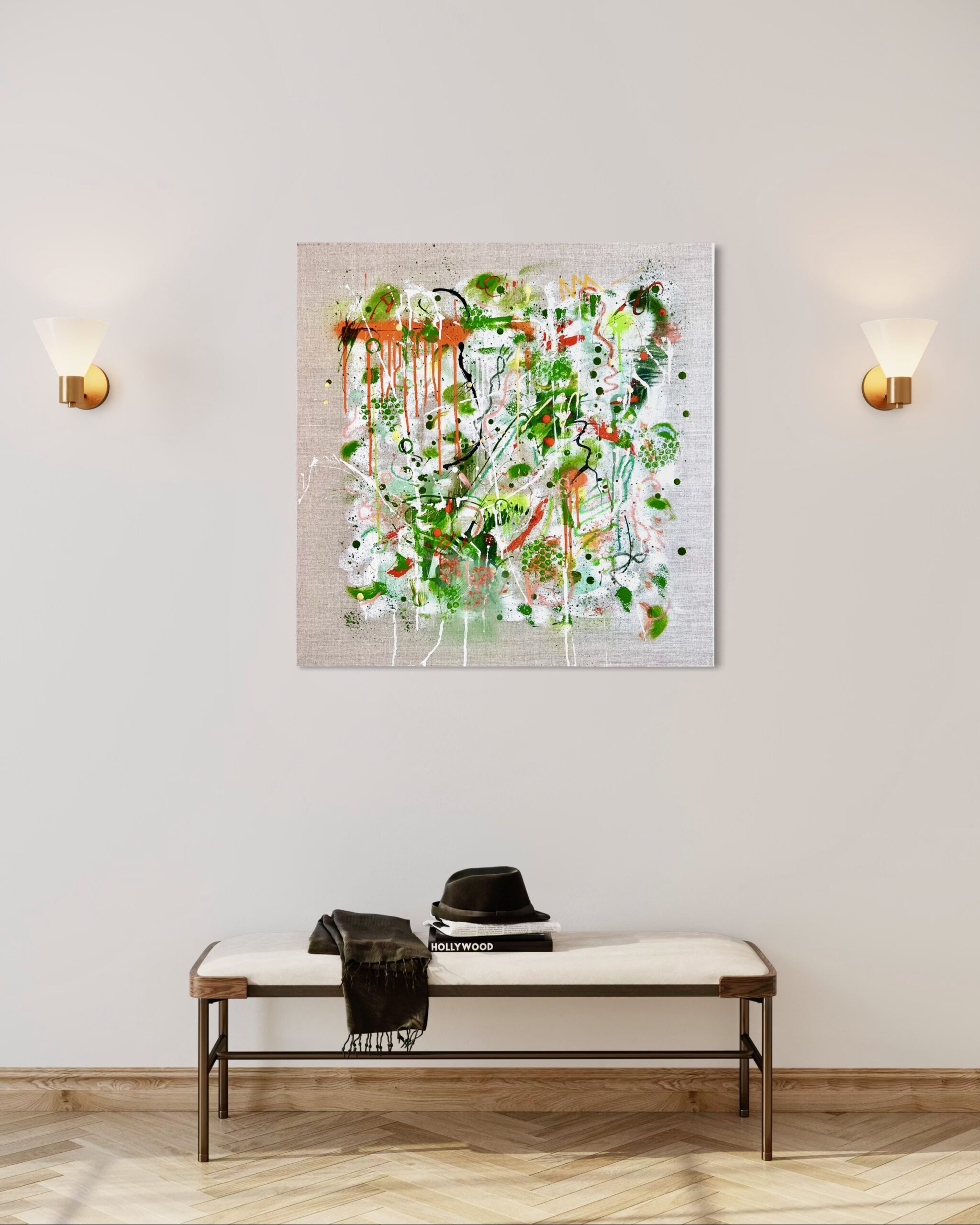 Bloom - Green - 80 x 80 cm – Image 2